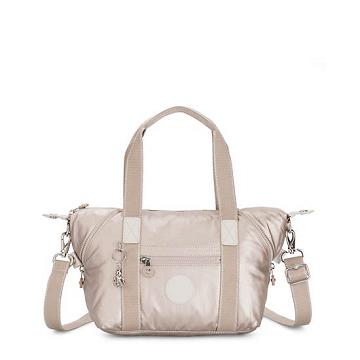 Bolsa De Hombro Kipling Art Mini Metallic Beige | MX 1382ZU